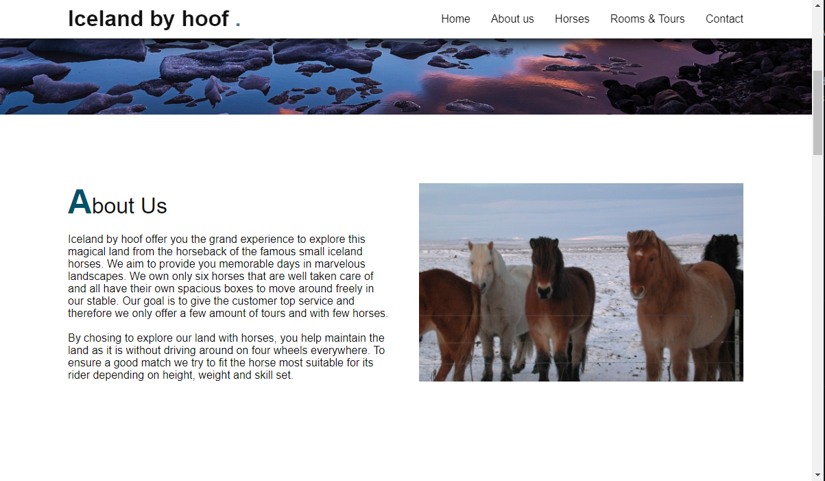 Website with horses